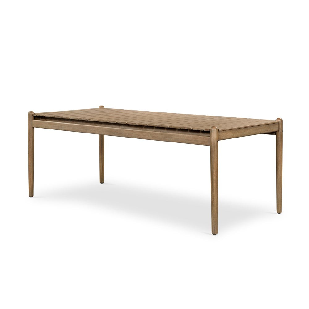 Rosen Outdoor Dining Table-Four Hands-FH-227369-002-Outdoor Dining Tables81"-Grey Eucalyptus-1-France and Son
