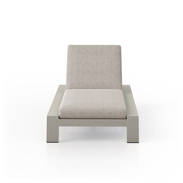 Monterey Outdoor Chaise Lounge - Weadhered Grey-Four Hands-FH-227502-007-Chaise LoungesStone Grey-9-France and Son