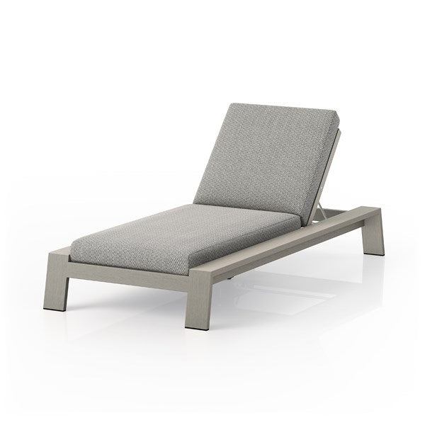 Monterey Outdoor Chaise Lounge - Weadhered Grey-Four Hands-FH-227502-002-Chaise LoungesCharcoal-14-France and Son