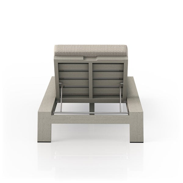 Monterey Outdoor Chaise Lounge - Weadhered Grey-Four Hands-FH-227502-002-Chaise LoungesCharcoal-8-France and Son