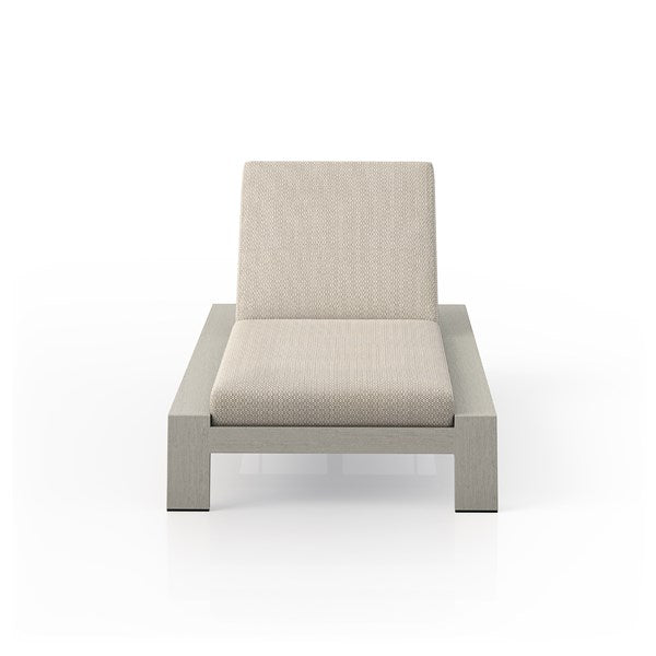 Monterey Outdoor Chaise Lounge - Weadhered Grey-Four Hands-FH-227502-010-Chaise LoungesFaye Sand-5-France and Son
