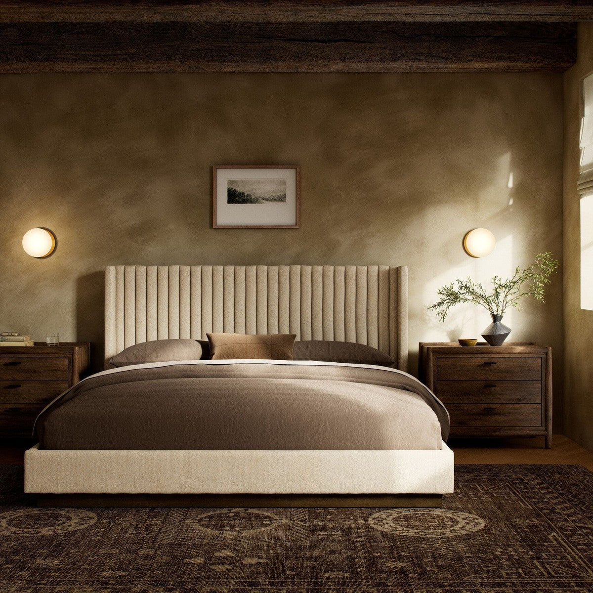 Montgomery Bed - Thames Cream - King