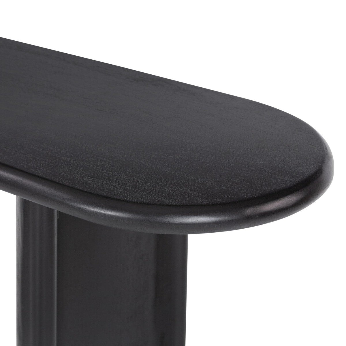 Paden Console Table - Aged Black Acacia Solid
