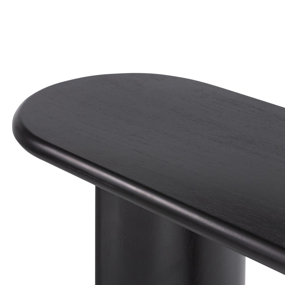 Paden Console Table - Aged Black Acacia Solid