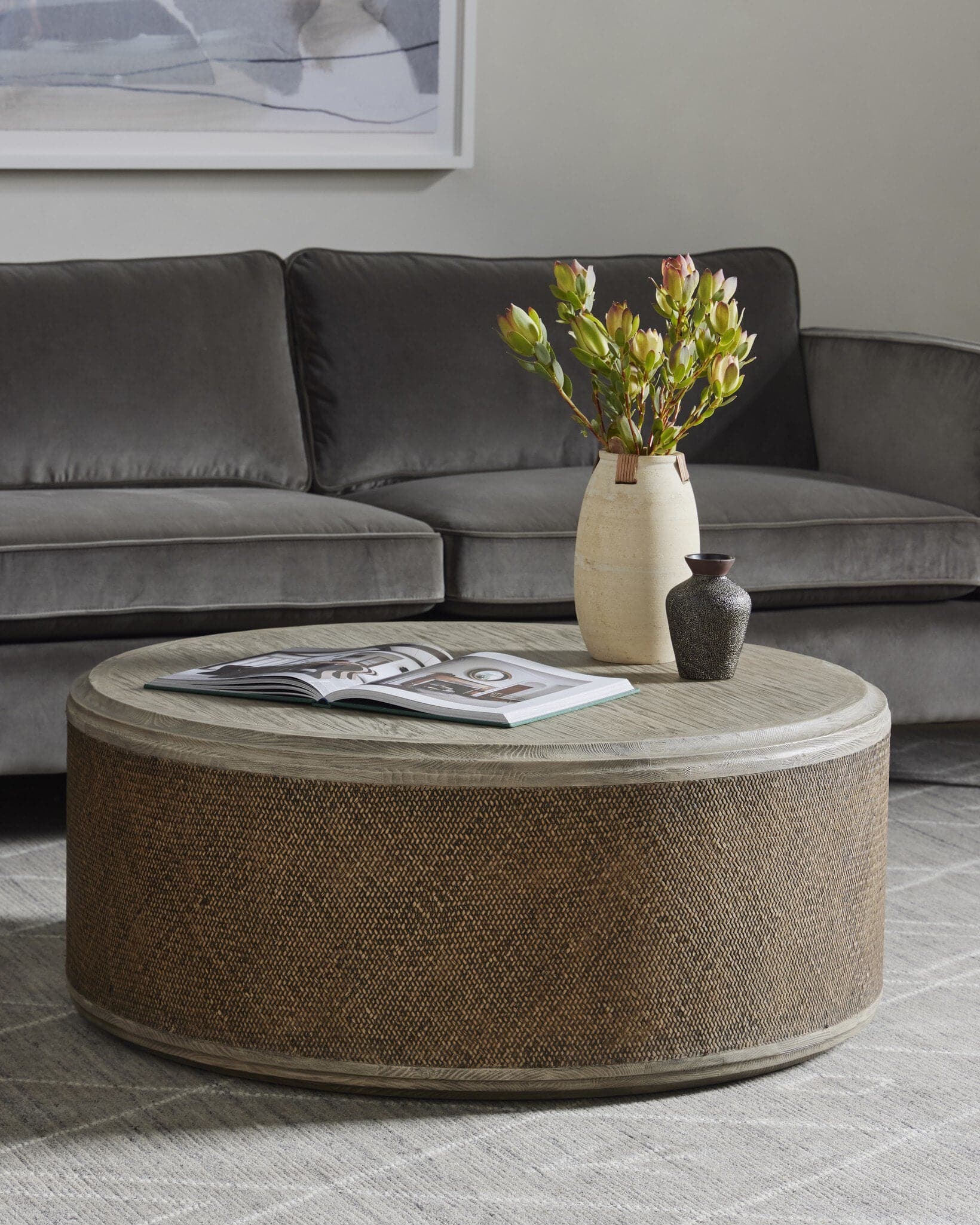 Kiara Coffee Table - Weathered Blonde Oak Veneer