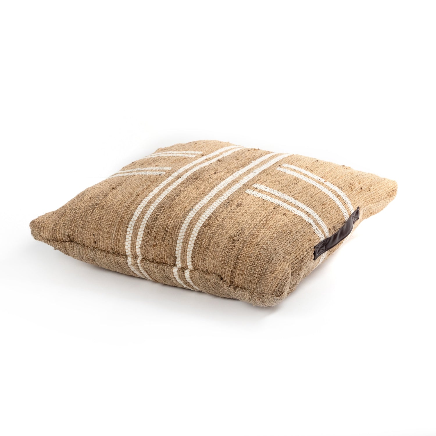Gunny Floor Cushion - Striped Jute-Four Hands-FH-228241-001-Pillows-2-France and Son