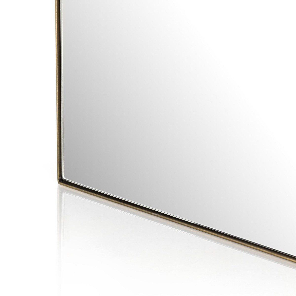Jacques Floor Mirror - Antique Brass