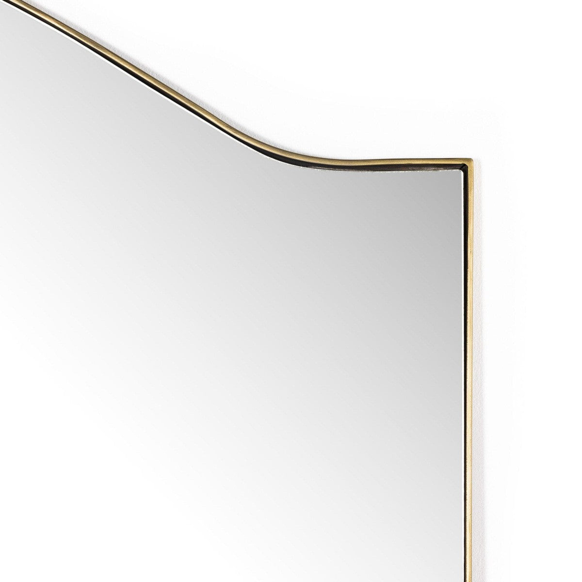 Jacques Floor Mirror - Antique Brass