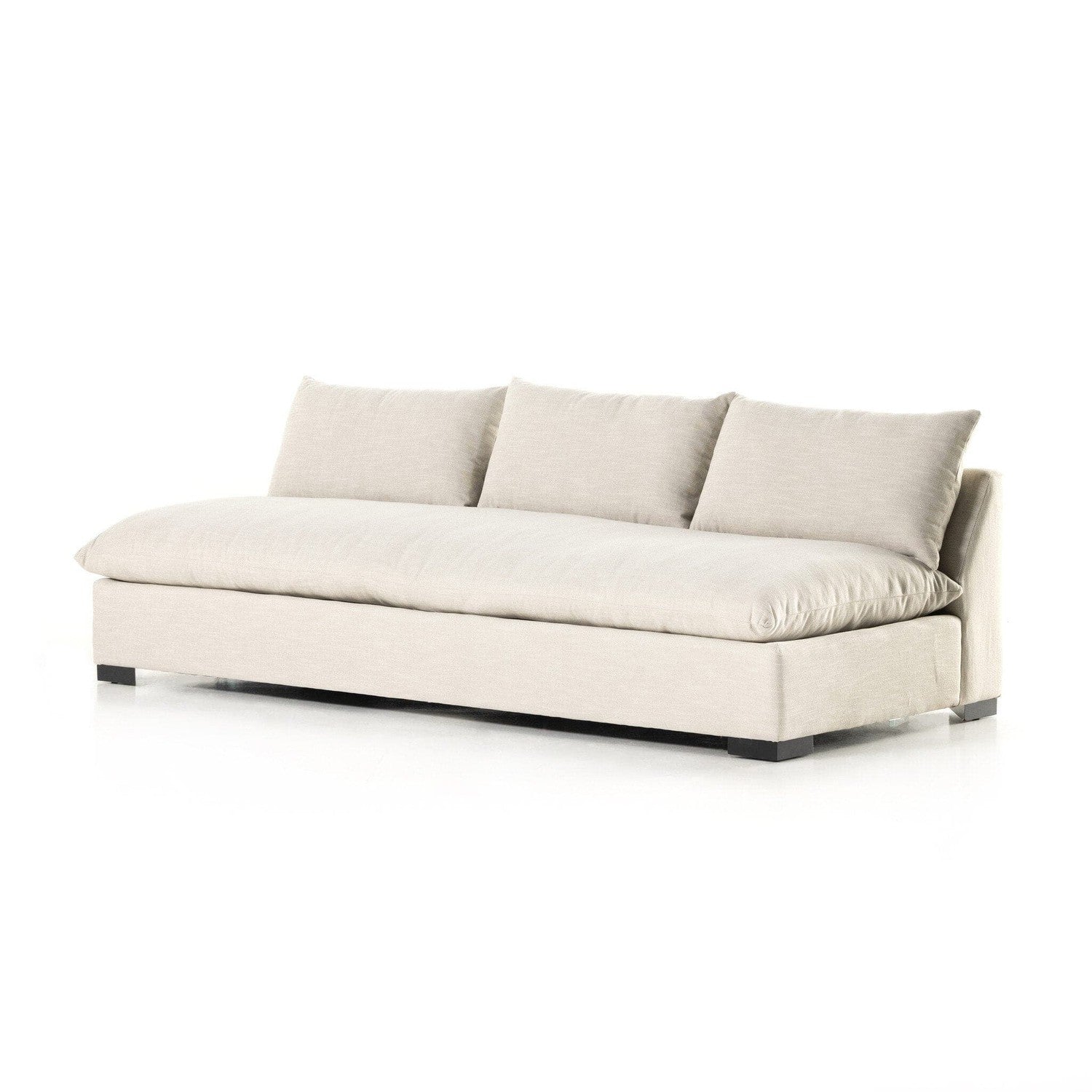 Grant Armless Sofa - Ashby Oatmeal