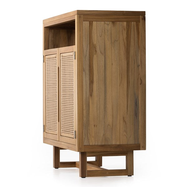 Merit Outdoor Cabinet - Natural Teak - Fsc-Four Hands-FH-229416-001-Bookcases & Cabinets-3-France and Son