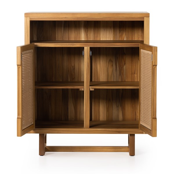Merit Outdoor Cabinet - Natural Teak - Fsc-Four Hands-FH-229416-001-Bookcases & Cabinets-5-France and Son