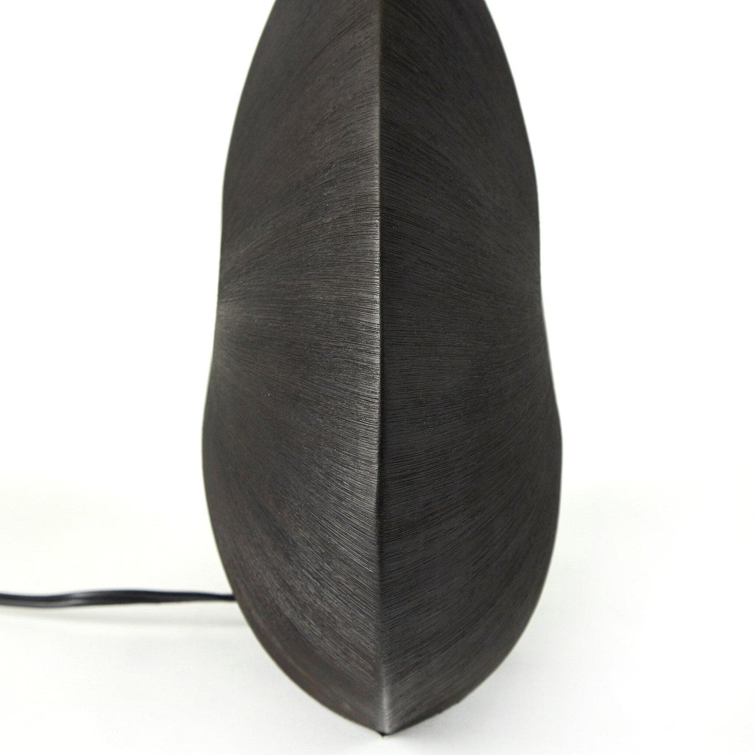 Busaba Table Lamp - Textured Matte Black Porcelain Ceramic