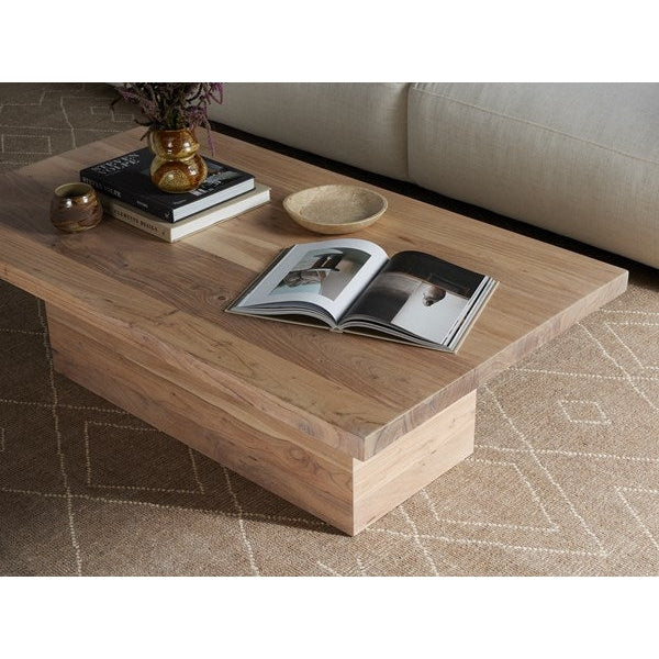 Yvonne Coffee Table - Whitewash Acacia-Four Hands-FH-230676-001-Coffee Tables-2-France and Son