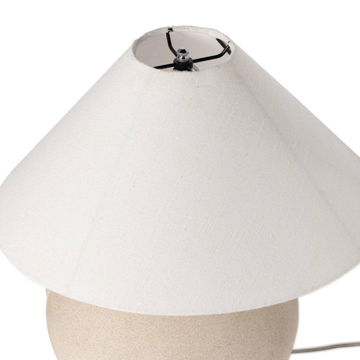 Mays Table Lamp - Light Sand Porcelain Ceramic