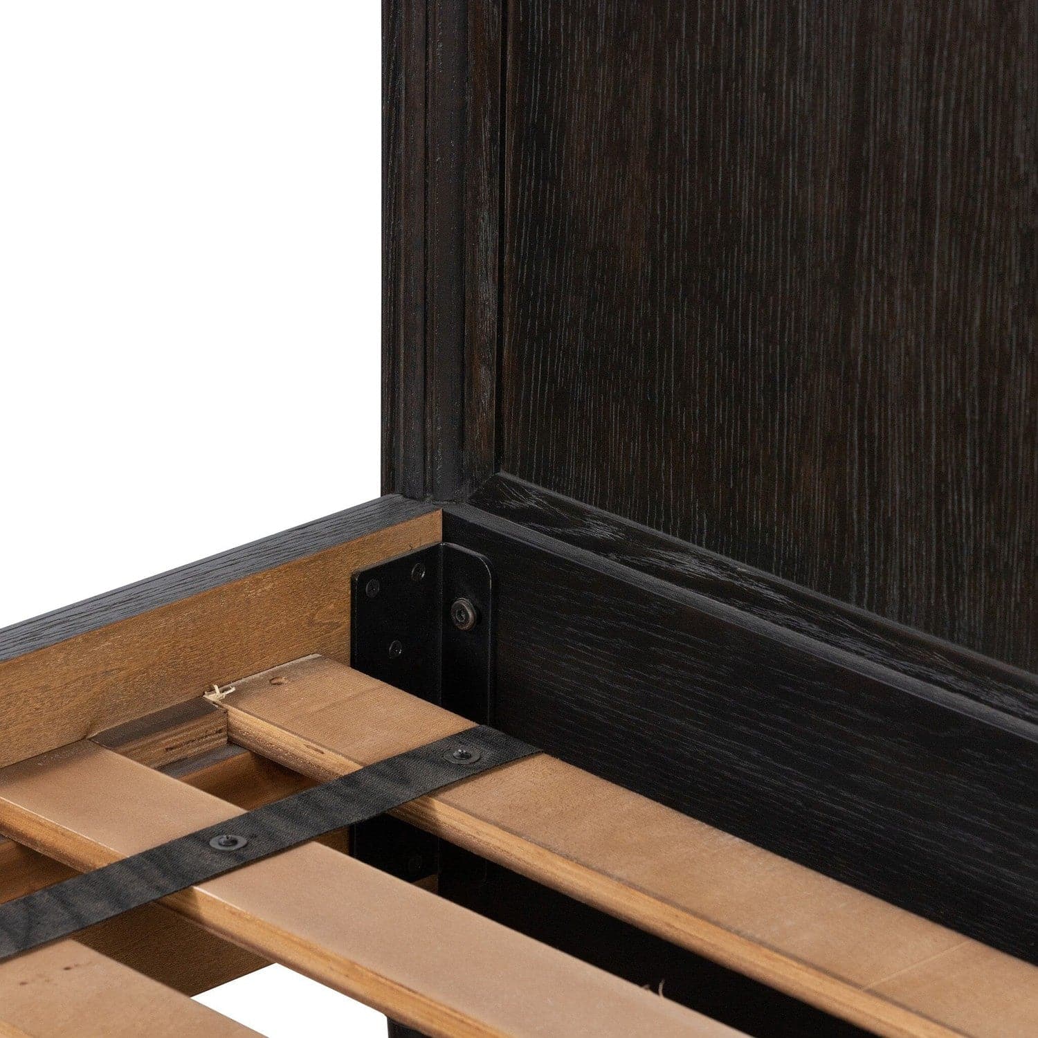 Toulouse Bed - Distressed Black - Queen