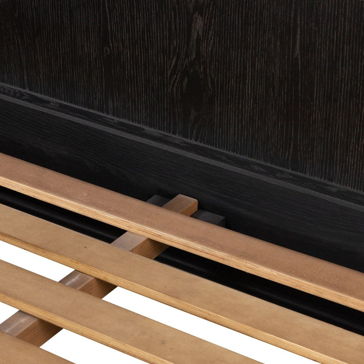 Toulouse Bed - Distressed Black - King