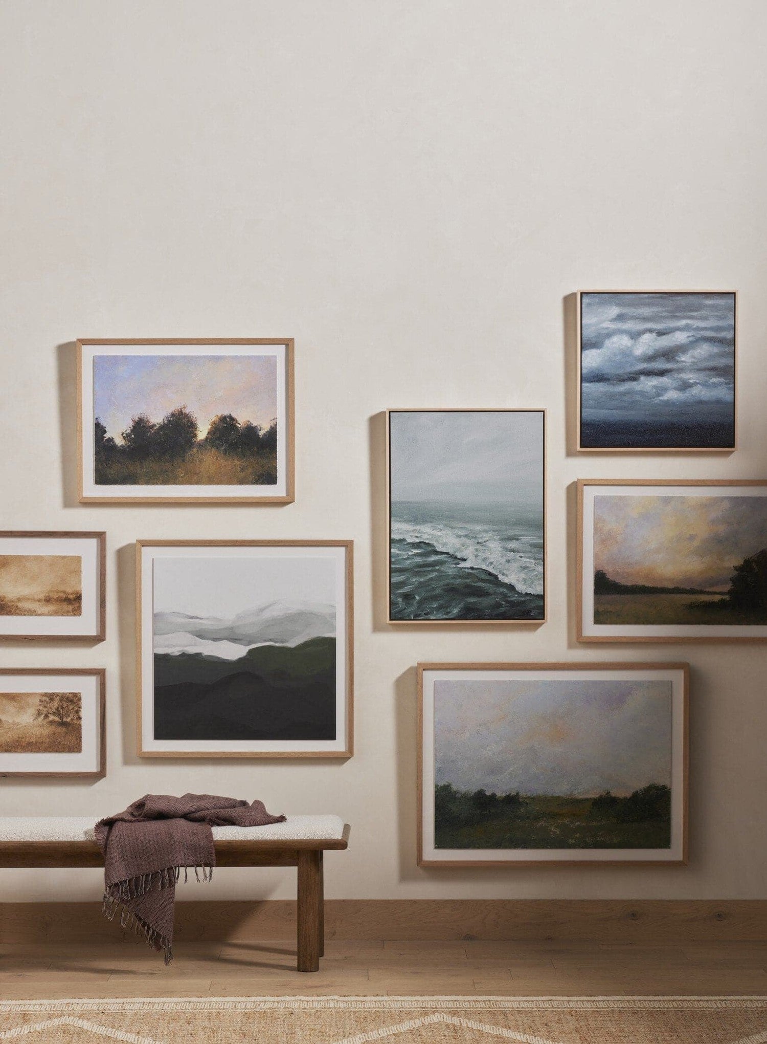Hill Country III by Aileen Fitzgerald - Vertical Grain 2.5 White Oak