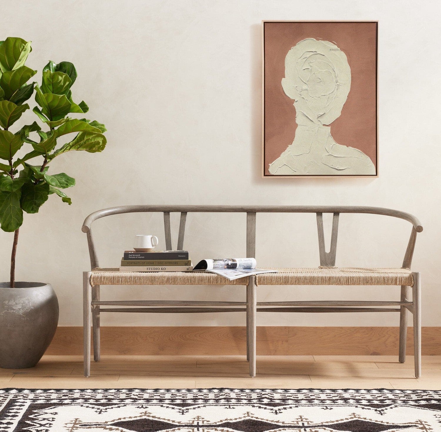 Portrait 4 by Coup D'esprit - Natural Maple Floater