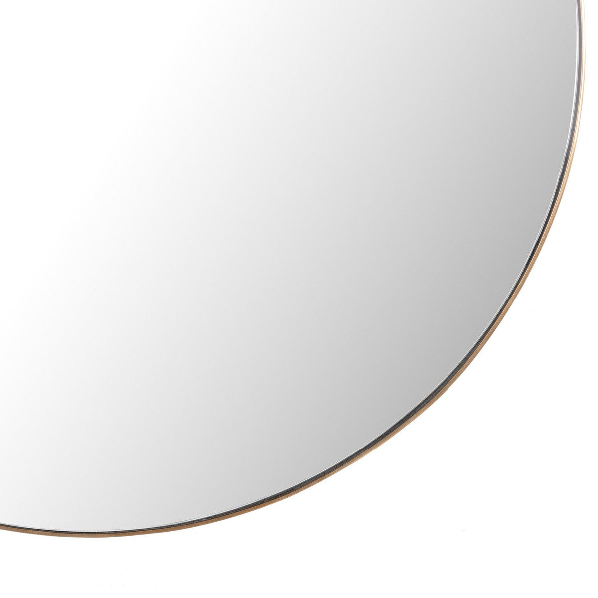 Georgina Round Mirror - Polished Brass