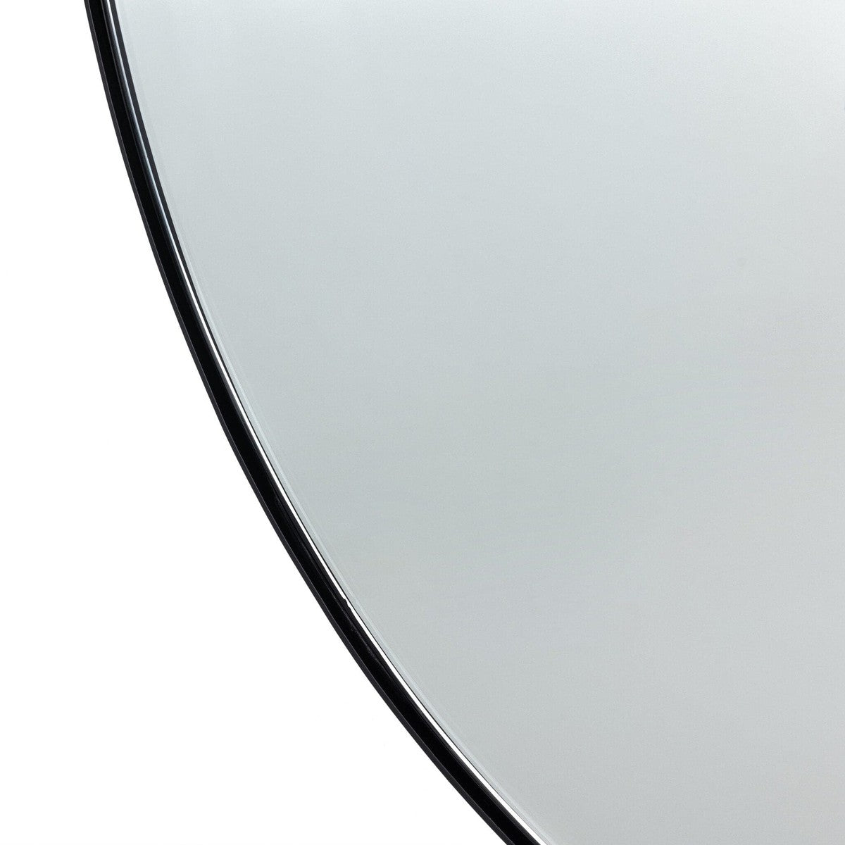 Georgina Round Mirror - Iron Matte Black