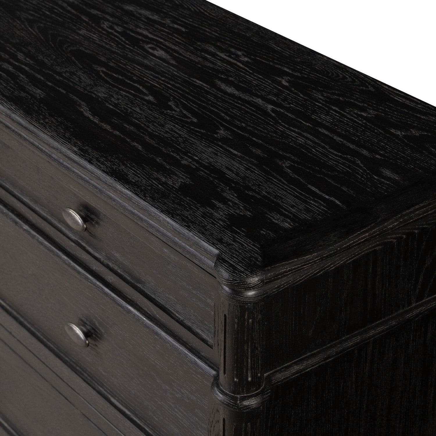 Toulouse 9 Drawer Dresser - Distressed Black Oak