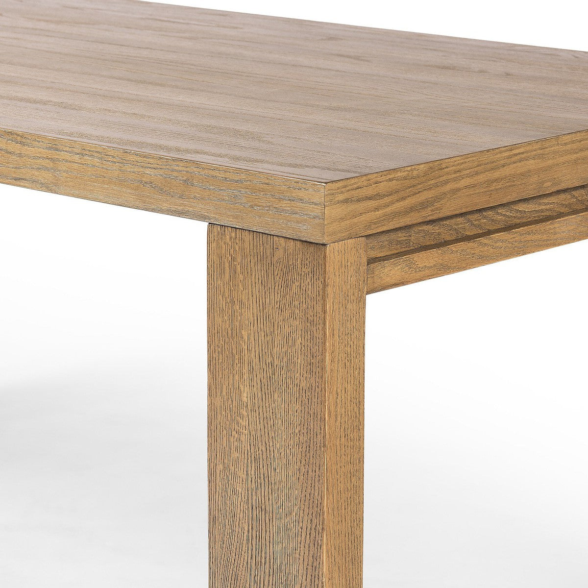 Millie Dining Table - Drifted Oak Solid - Brown, Grey