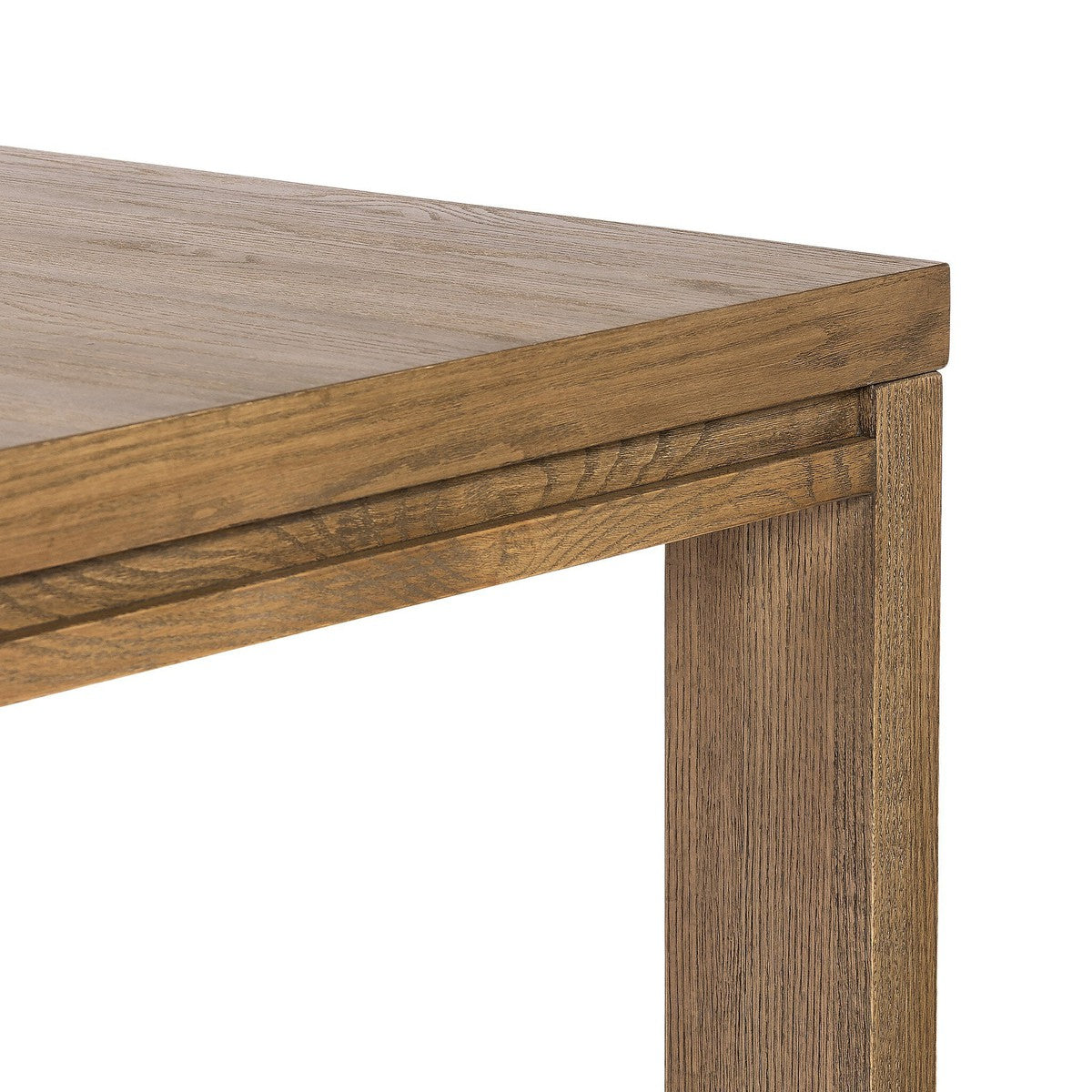 Millie Dining Table - Drifted Oak Solid - Brown, Grey