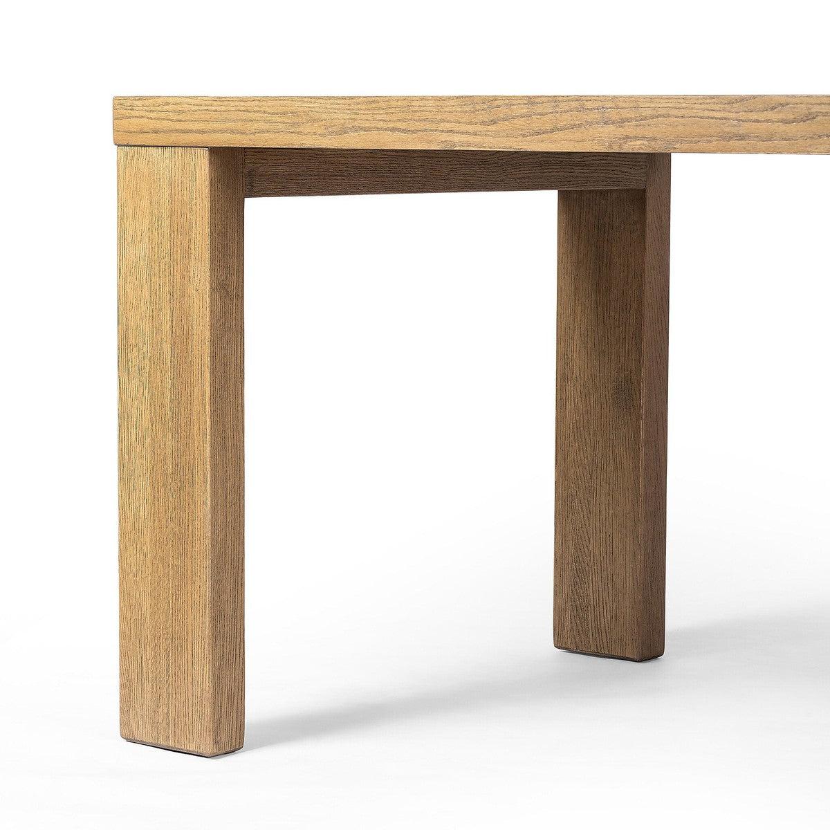 Millie Dining Table - Drifted Oak Solid - Brown, Grey