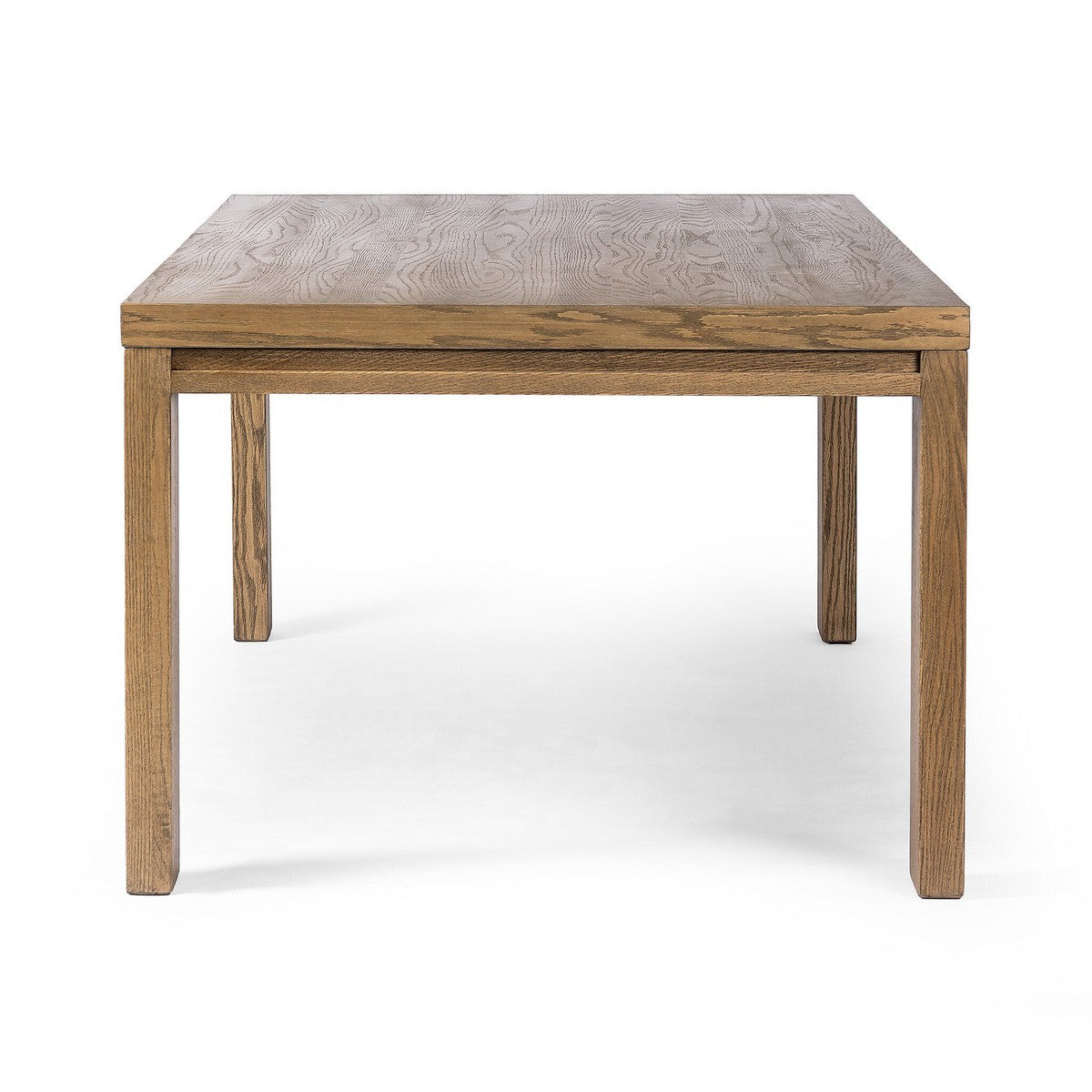 Millie Dining Table - Drifted Oak Solid - Brown, Grey
