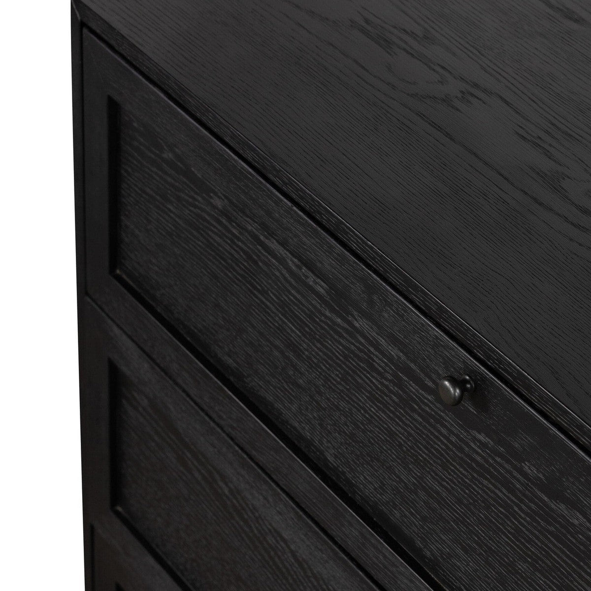 Millie 6 Drawer Dresser - Drifted Matte Black Veneer