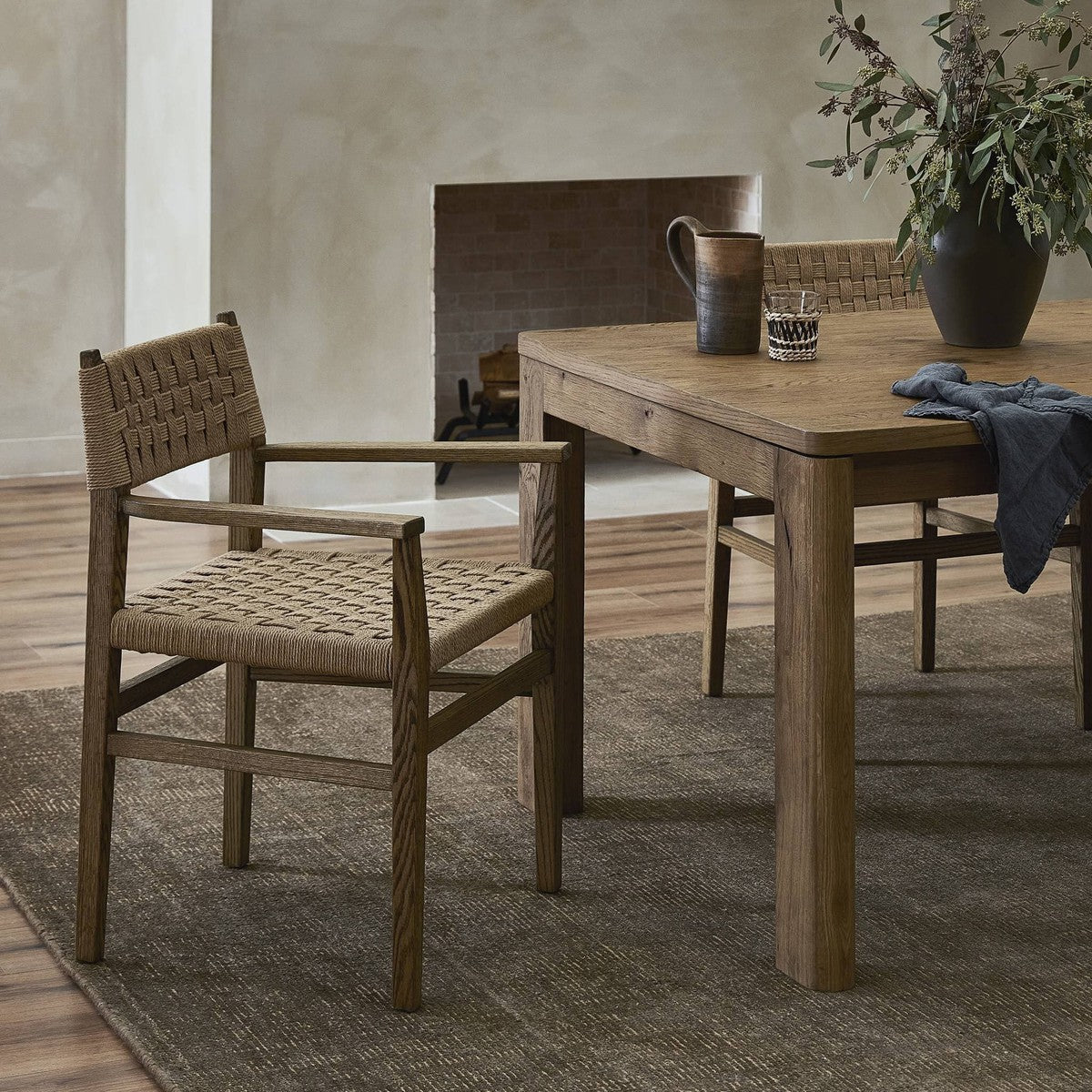 Hamlin Dining Armchair - Double Twisted Paper Cord
