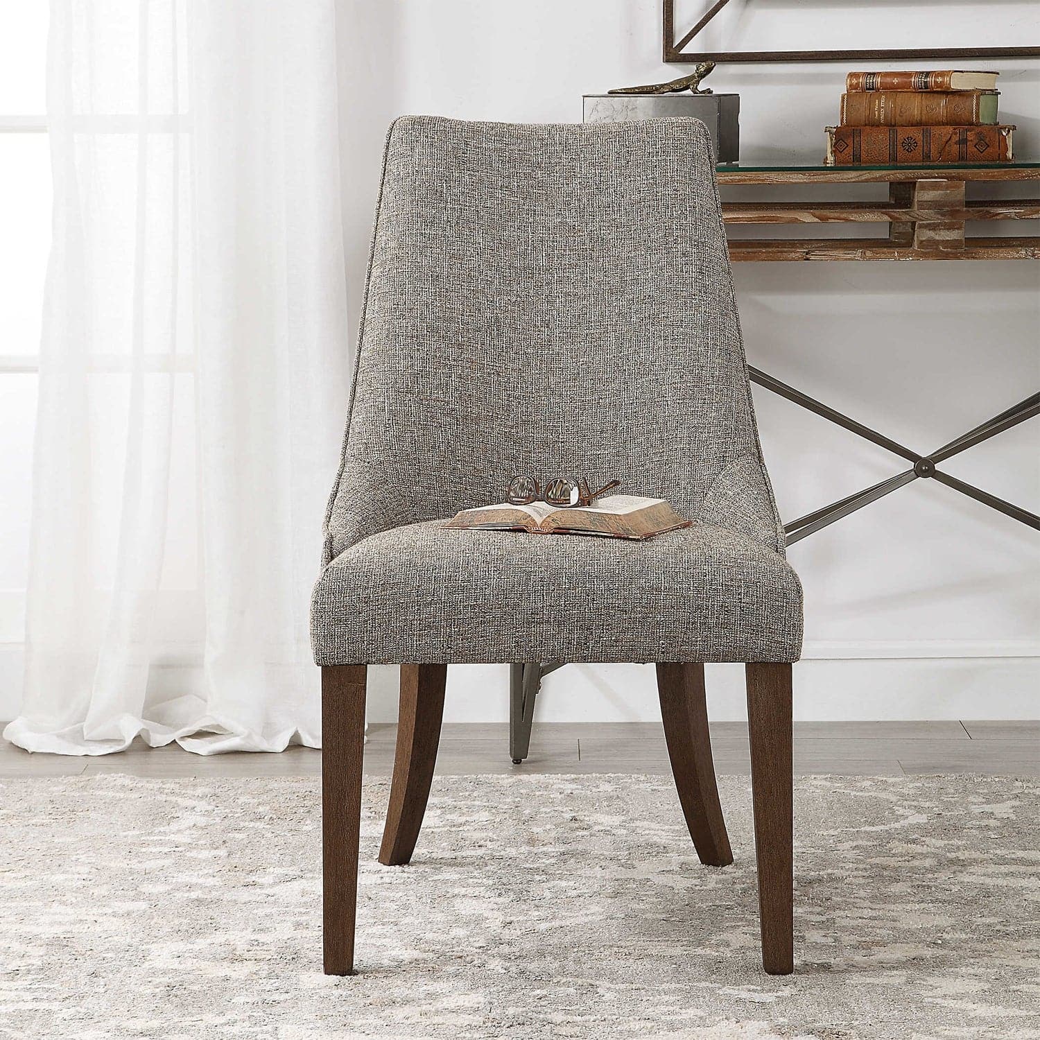 Daxton Armless Chair-Uttermost-UTTM-23494-Dining Chairs-1-France and Son