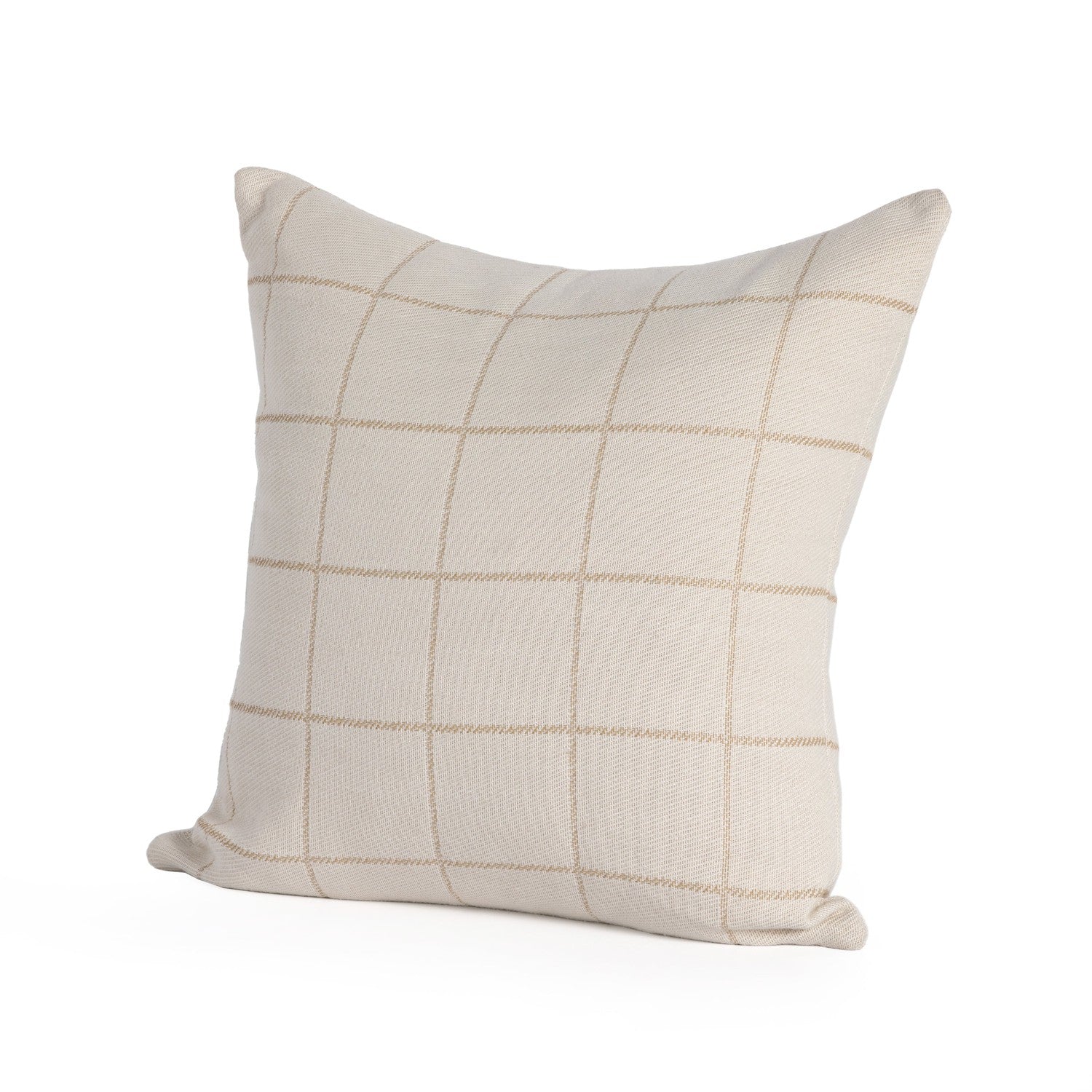 Modern Checked Pillow - Cream-Four Hands-FH-235377-001-Pillows-1-France and Son