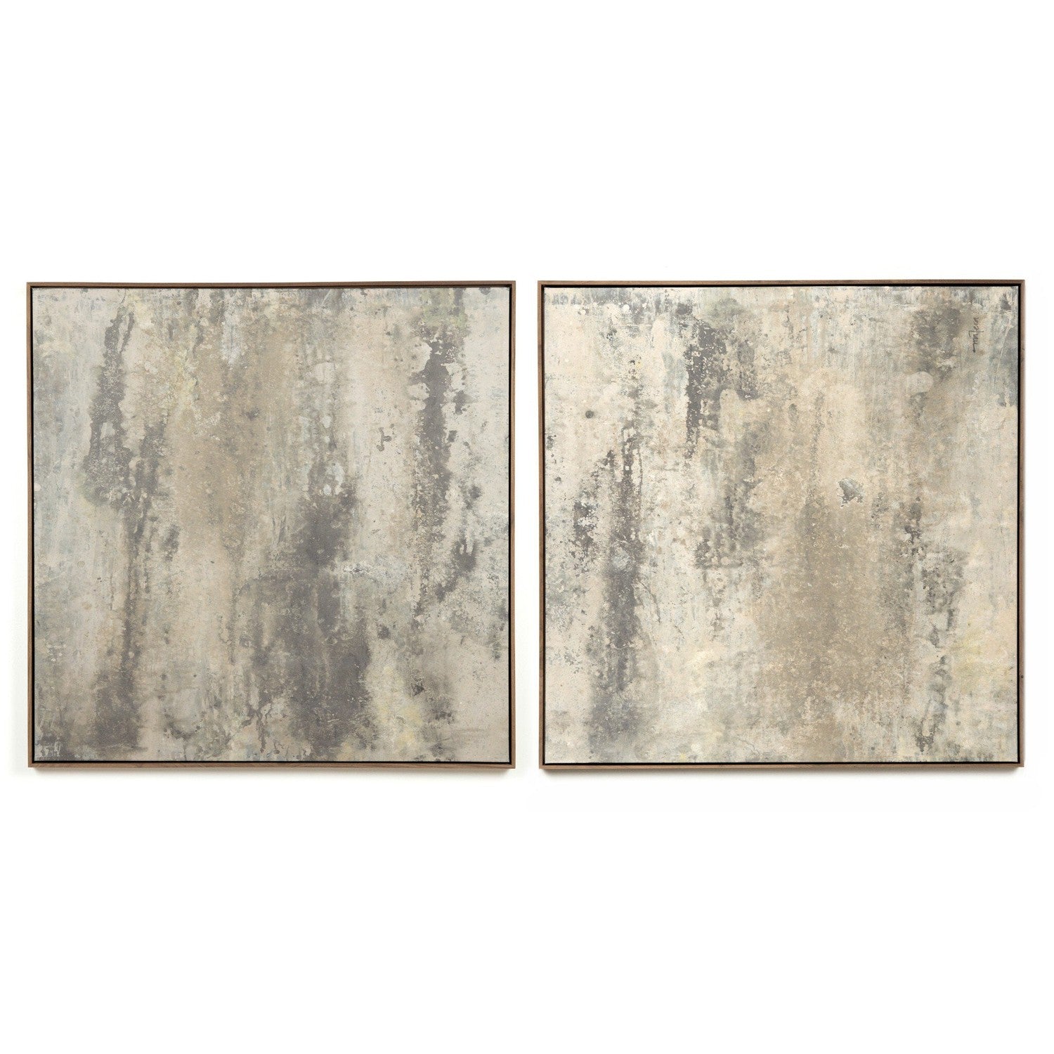 Penumbra Diptych by Matera - Rustic Walnut Floater