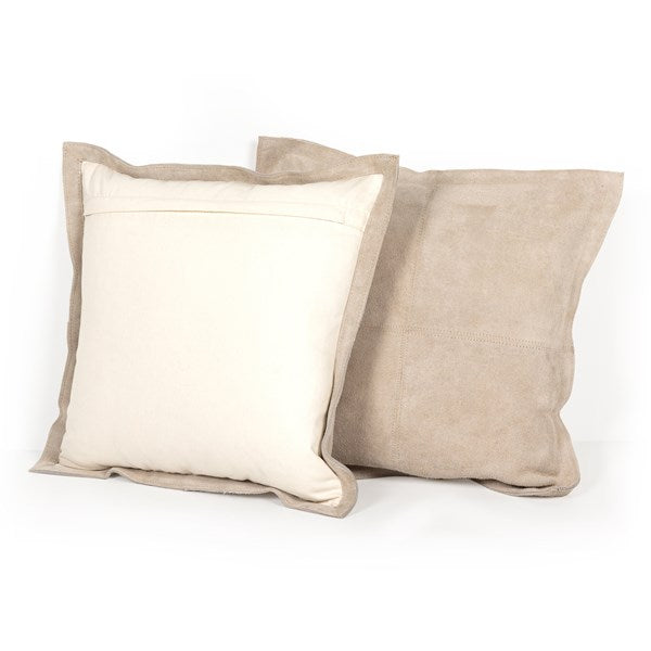 Sterre Pillow - Set Of 2-20"-Four Hands-FH-235855-001-PillowsBeige Suede-2-France and Son