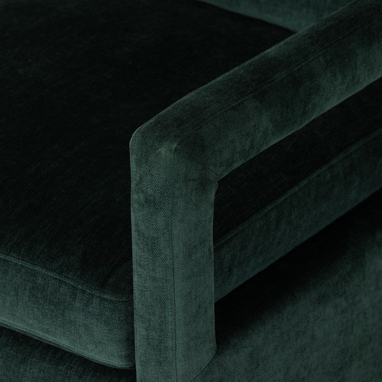 Olson Swivel Chair - Emerald Worn Velvet