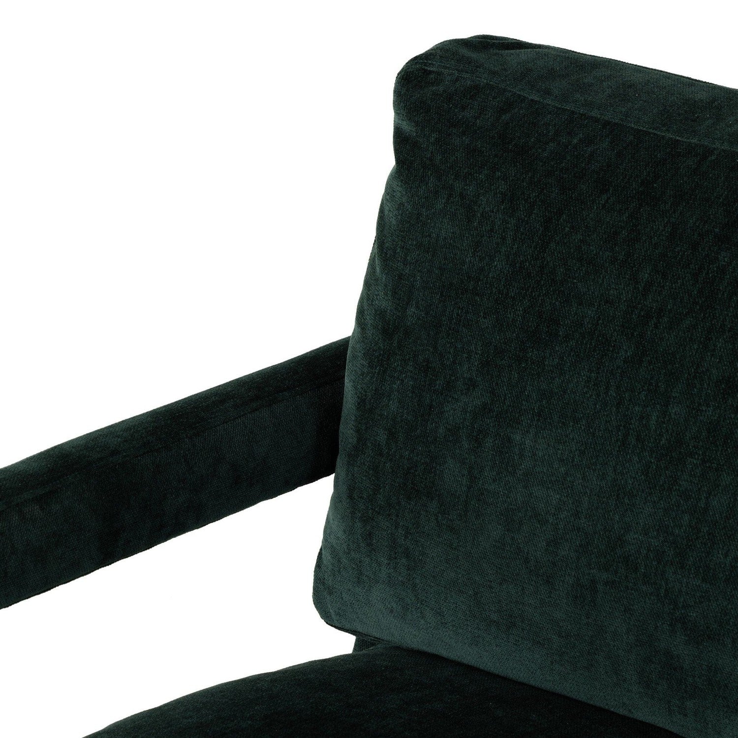 Olson Swivel Chair - Emerald Worn Velvet
