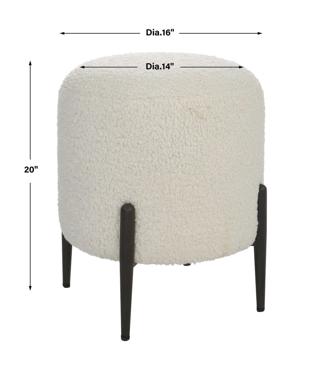 Arles Ottoman - White-Uttermost-UTTM-23715-Stools & OttomansWhite-5-France and Son