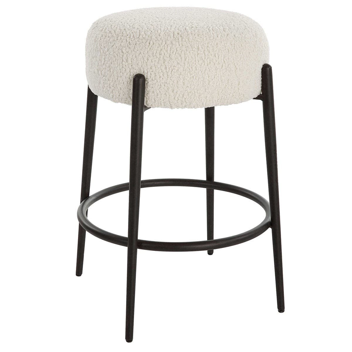 Uttermost Arles Plush Counter Stool-Uttermost-UTTM-23783-Stools & Ottomans-2-France and Son