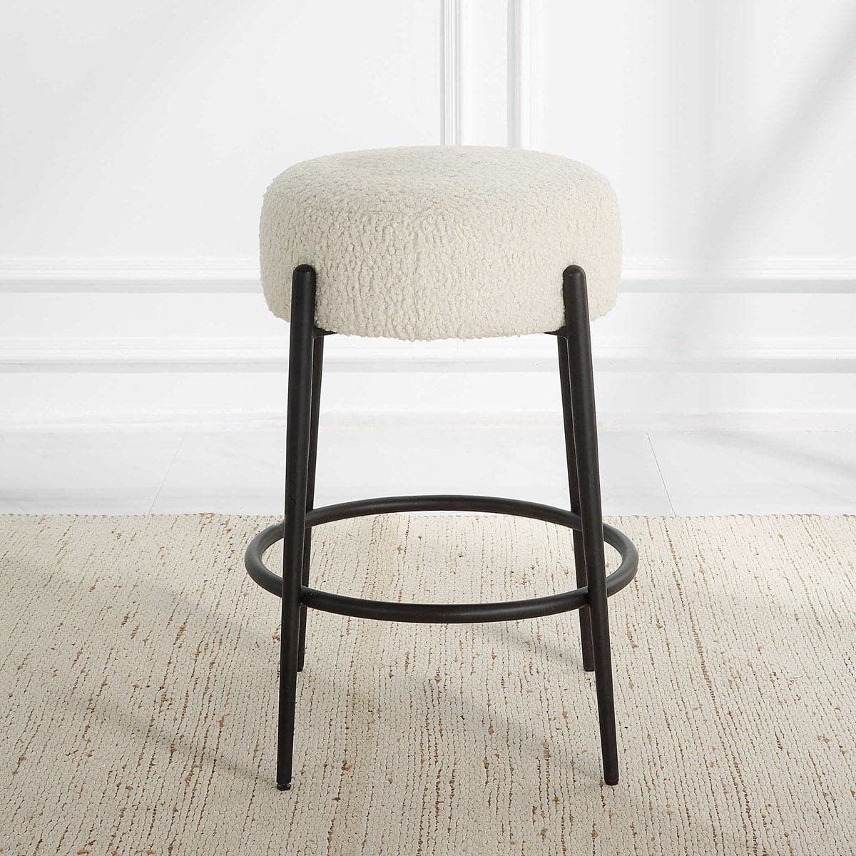 Uttermost Arles Plush Counter Stool-Uttermost-UTTM-23783-Stools & Ottomans-3-France and Son