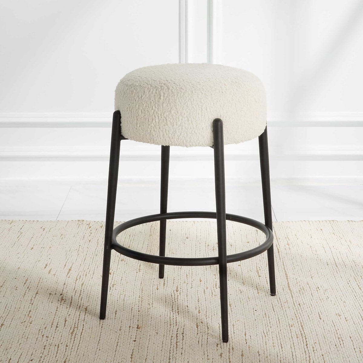 Uttermost Arles Plush Counter Stool-Uttermost-UTTM-23783-Stools & Ottomans-4-France and Son