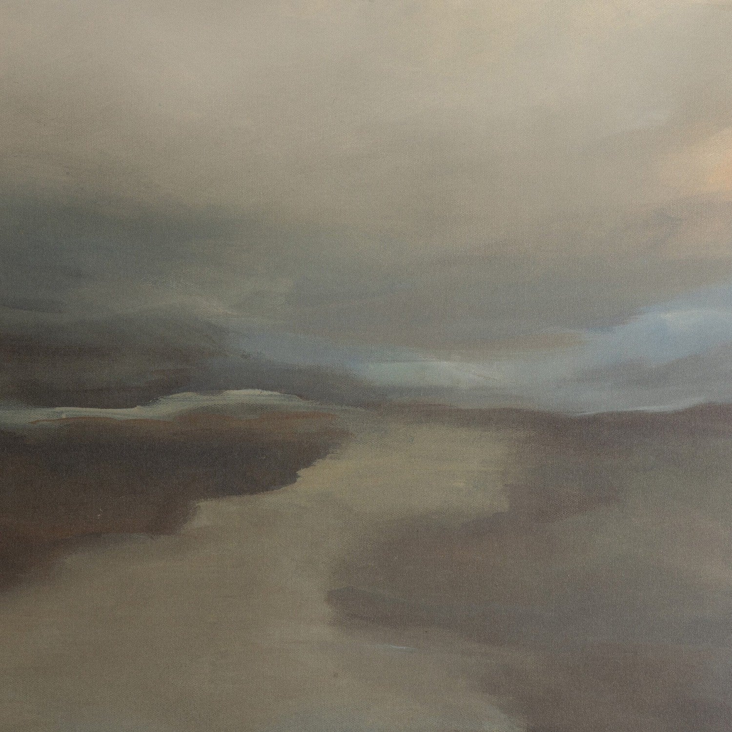 Fog II by Lauren Fuhr - Vertical Grain White Oak Floater
