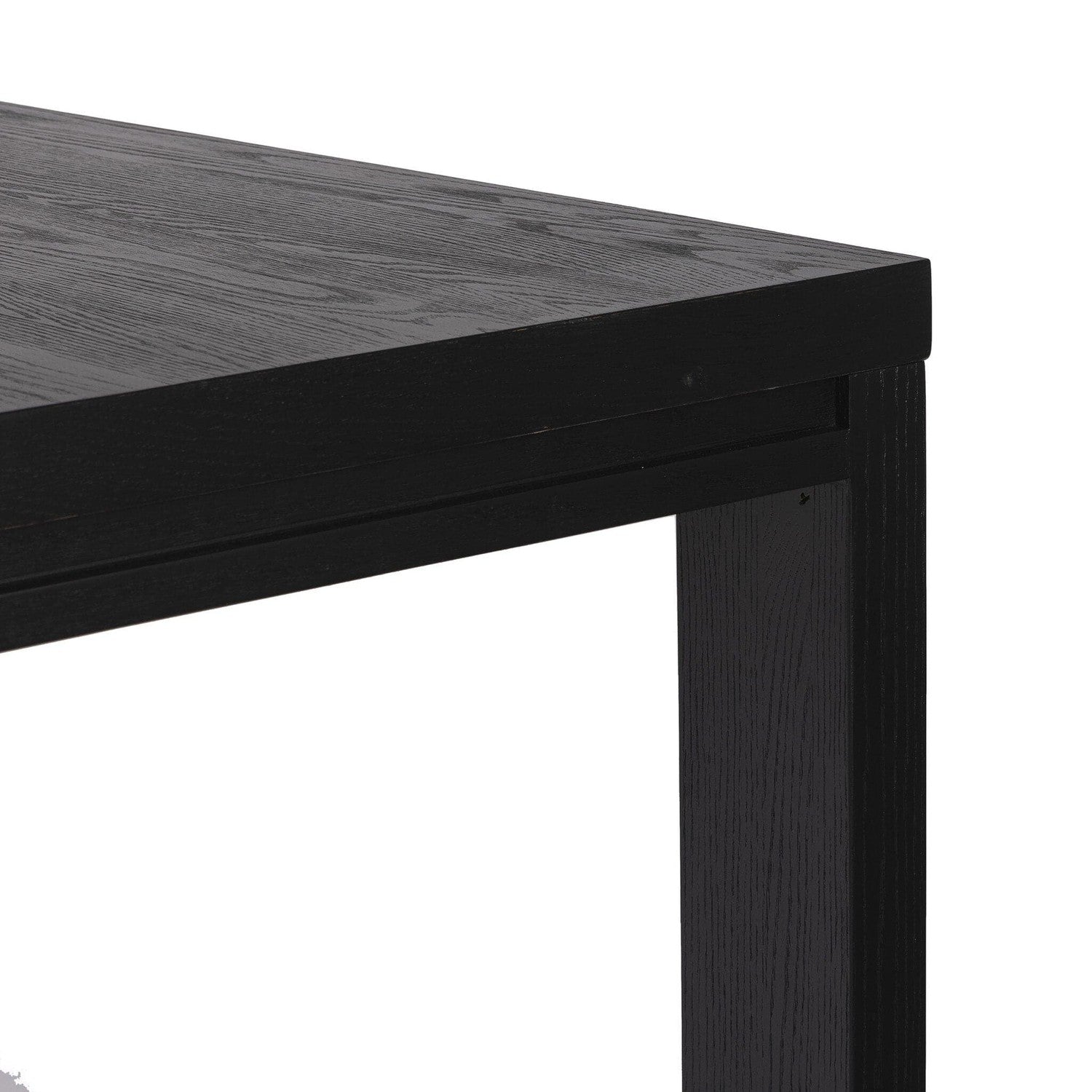 Millie Dining Table 72" - Drifted Matte Black Veneer