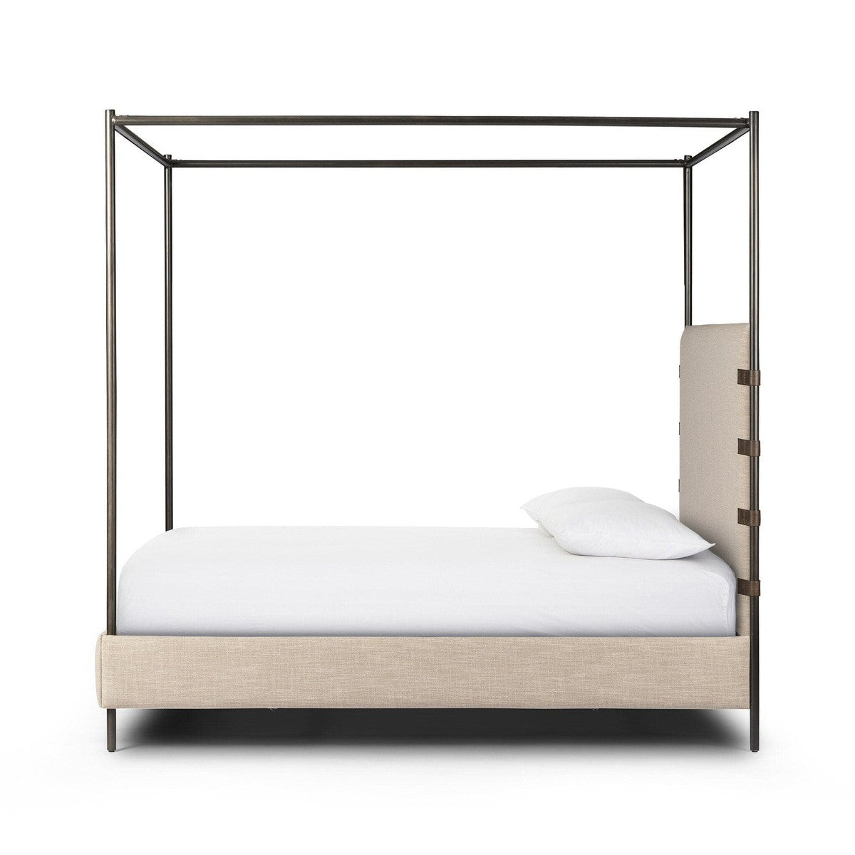 Anderson Canopy Bed - Palm Ecru - King