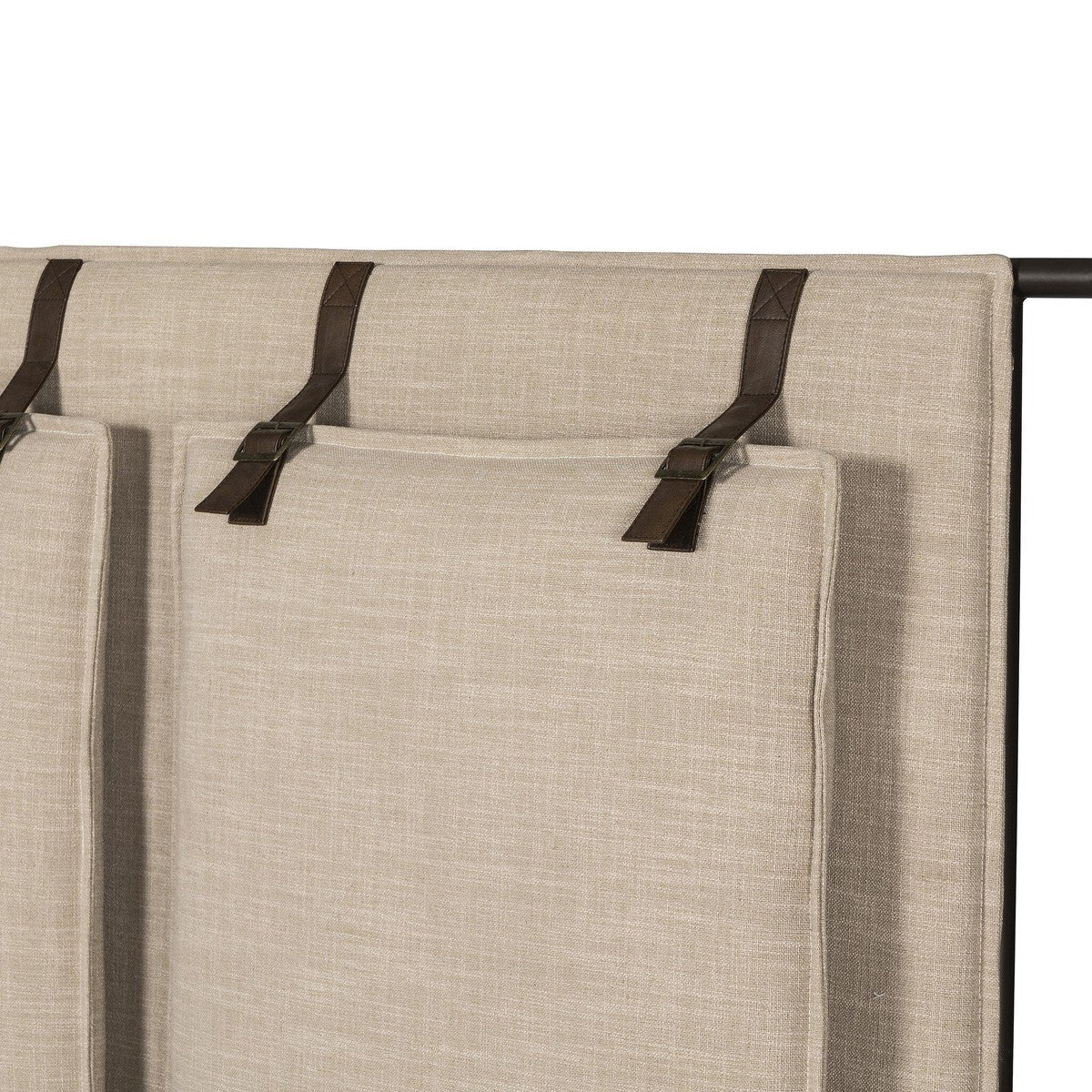 Leigh Canopy Bed - Palm Ecru - Beige, Black