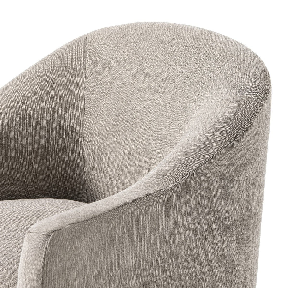 Cove Dining Chair With Casters - Heather Twill Stone
