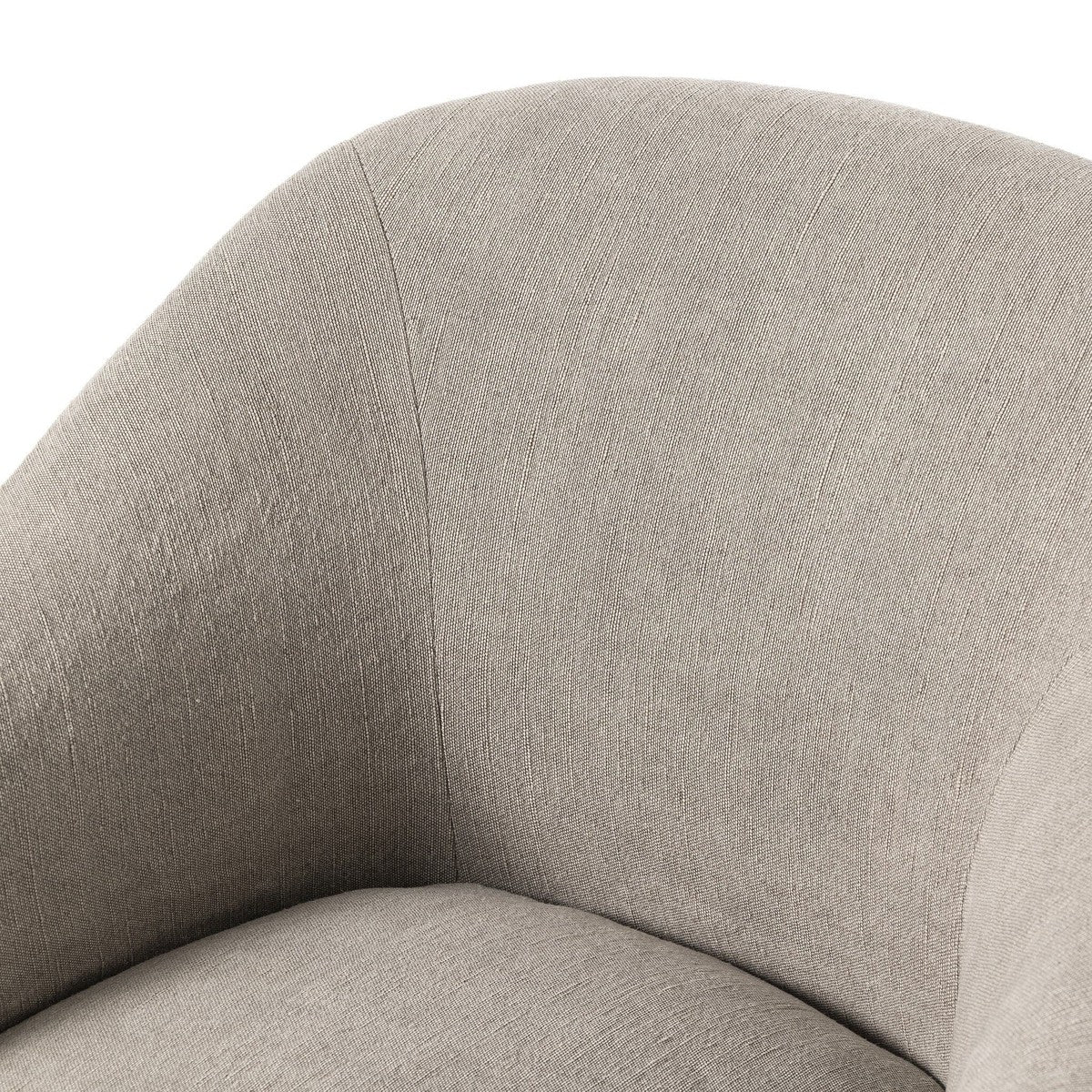 Cove Dining Chair With Casters - Heather Twill Stone