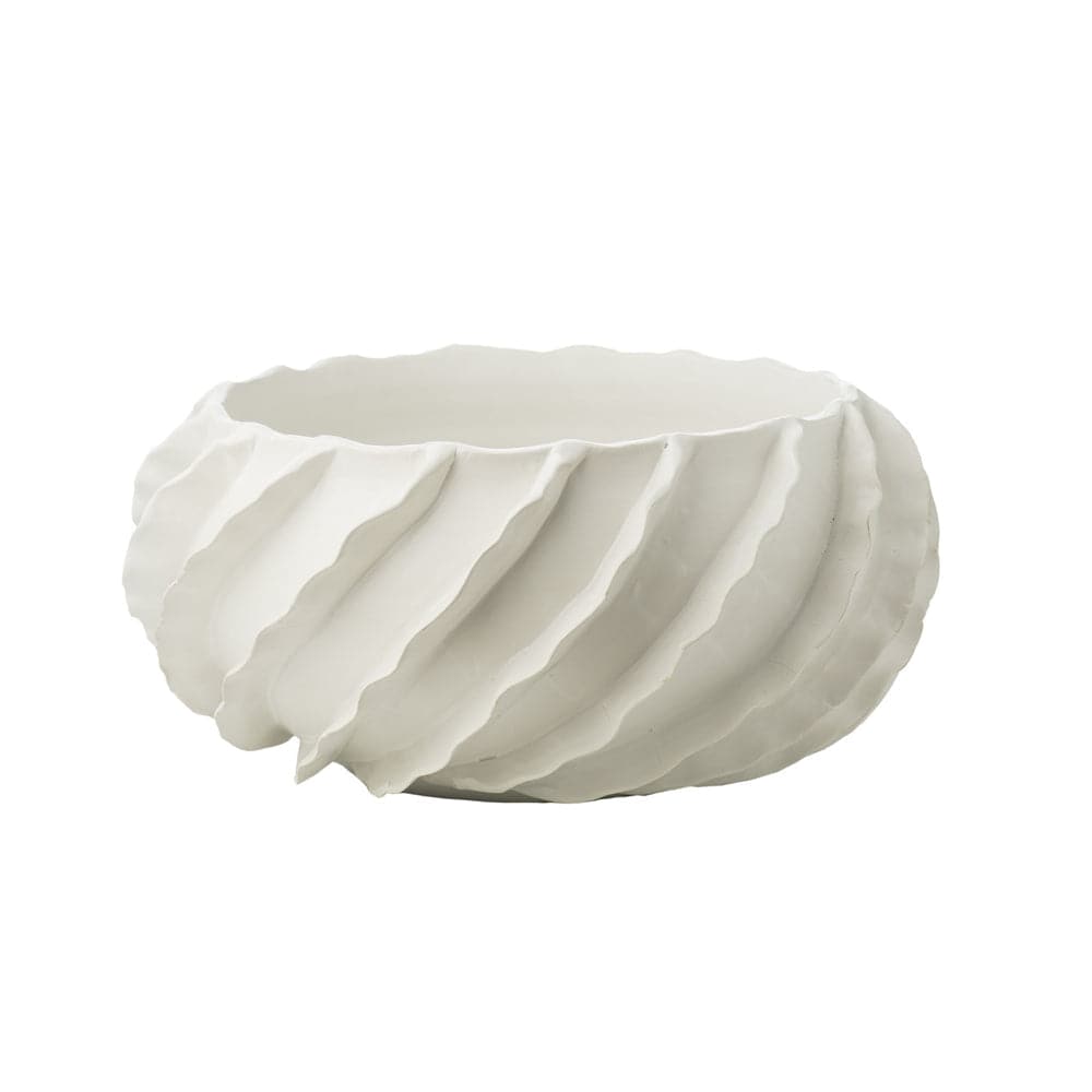 Santa Barbara Collections-ABIGAILS-ABIGAILS-260173-VasesBowl-Matte White-4-France and Son