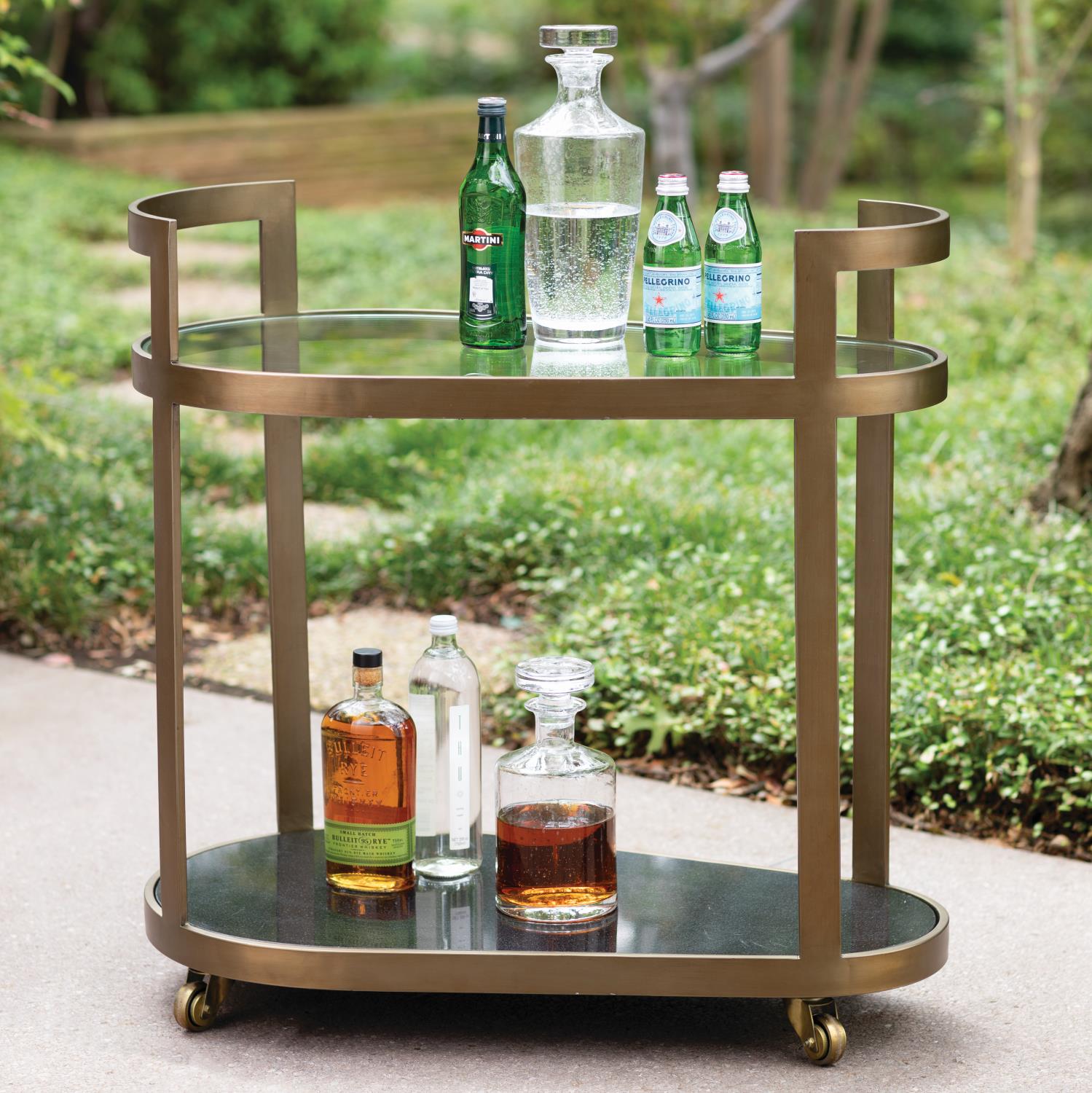 Regan Bar-Antique Brass-Global Views-GVSA-7.91092-Bar Storage-3-France and Son
