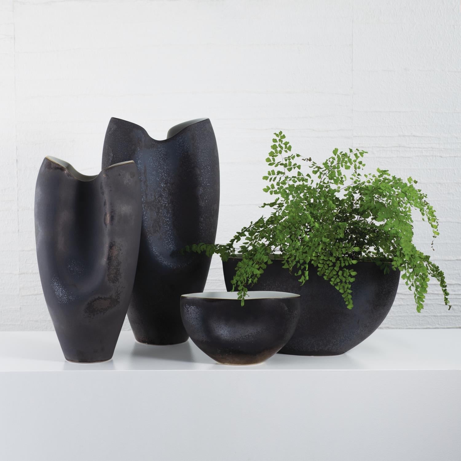 Oxus Pinched Vase-Sm-Global Views-GVSA-7.10217-Vases-3-France and Son